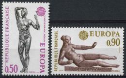 Poštovní známky Francie 1974 Evropa CEPT, sochy Mi# 1869-70