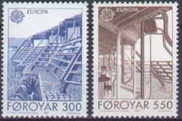 Poštovní známky Faerské ostrovy 1987 Evropa CEPT, moderní architektura Mi# 149-50