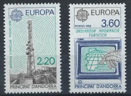 Poštovní známky Andorra Fr. 1988 Evropa CEPT Mi# 390-91Kat 8€