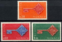 Poštovní známky Monako 1968 Evropa CEPT Mi# 879-81