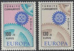 Poštovní známky Turecko 1967 Evropa CEPT Mi# 2044-45