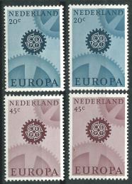 Poštovní známky Nizozemí 1967 Evropa CEPT Mi# 878-79 x,y Kat 5€