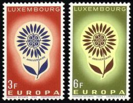 Poštovní známky Lucembursko 1964 Evropa CEPT Mi# 697-98