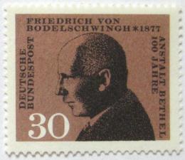 Poštovní známka Nìmecko 1967 Friedrich Bodelschwingh, teolog Mi# 537