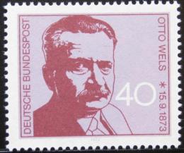 Poštovní známka Nìmecko 1973 Otto Wels, politik Mi# 780