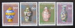 Poštovní známky Lichtenštejnsko 1974 Èínské vázy Mi# 602-05