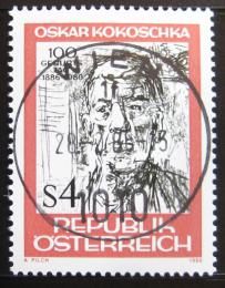 Poštovní známka Rakousko 1986 Portrét, O. Kokoschka Mi# 1841
