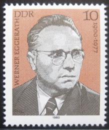 Poštovní známka DDR 1980 Werner Eggerath Mi# 2500