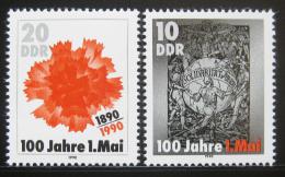 Poštovní známky DDR 1990 Den práce Mi# 3322-23