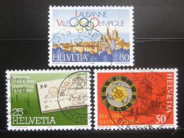 Poštovní známky Švýcarsko 1984 Výroèí a události Mi# 1267-69