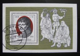 Poštovní známka DDR 1977 Heinrich von Kleist Mi# Block 51
