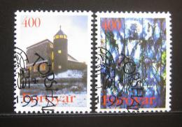Poštovní známky Faerské ostrovy 1995 Kostel Panny Marie Mi# 289-90