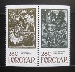 Poštovní známky Faerské ostrovy 1984 Pohádky,pár Mi# 107-08 Kat 11€