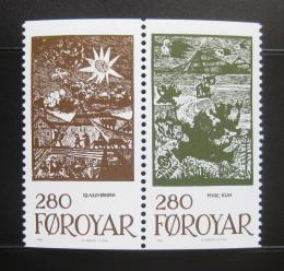 Poštovní známky Faerské ostrovy 1984 Pohádky,pár Mi# 109-10 Kat 11€