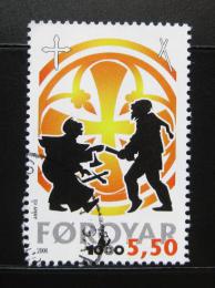 Poštovní známka Faerské ostrovy 2000 Køes�anství Mi# 369