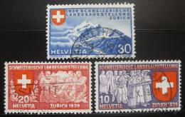 Poštovní známky Švýcarsko 1939 Národní výstava Mi# 335-37