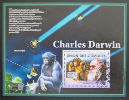 Potovn znmka Komory 2009 Charles Darwin Mi# Block 490 Kat 15  - zvtit obrzek
