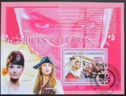Poštovní známka Komory 2009 Slavné hereèky Mi# Block 499 Kat 15€