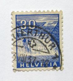 Poštovní známka Švýcarsko 1934 Rýnské vodopády Mi# 276