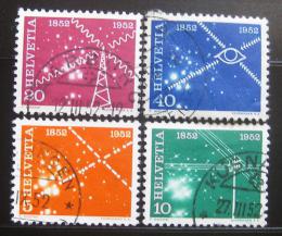 Poštovní známky Švýcarsko 1952 Telekomunikace Mi# 566-69 Kat 10€