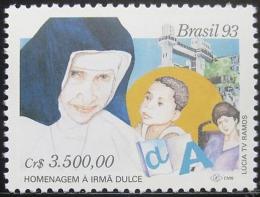 Potovn znmka Brazlie 1993 Sestra Irma Dulce Mi# 2510