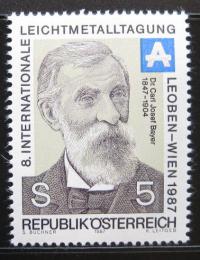 Poštovní známka Rakousko 1987 Dr. Karl Josef Bayer, chemik Mi# 1889