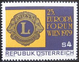 Poštovní známka Rakousko 1979 Evropské fórum Lions Mi# 1624 
