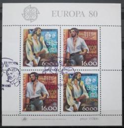 Poštovní známky Portugalsko 1980 Evropa CEPT Mi# Block 29
