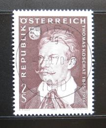 Poštovní známka Rakousko 1970 Thomas Koschat, skladatel Mi# 1336
