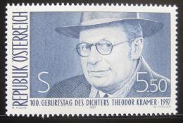 Poštovní známka Rakousko 1997 Theodor Kramer, básník Mi# 2209