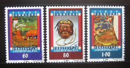 Poštovní známky Lichtenštejnsko 1993 Tibetské umìní Mi# 1061-63