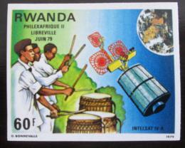 Poštovní známka Rwanda 1979 Intelsat neperf. Mi# 983 B Kat 9.20€