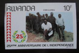 Poštovní známka Rwanda 1987 Nezávislost neperf. Mi# 1366 B
