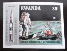 Poštovní známka Rwanda 1980 Prùzkum Mìsíce neperf. Mi# 1030 B