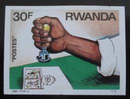 Poštovní známka Rwanda 1986 Razítkování neperf. Mi# 1328 B