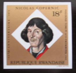 Poštovní známka Rwanda 1973 Mikuláš Kopernik neperf. Mi# 616 B
