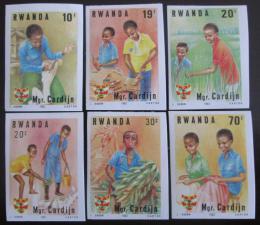 Poštovní známky Rwanda 1983 Aktivity neperf. Mi# 1234-35,1237-40 B Kat 8.50€