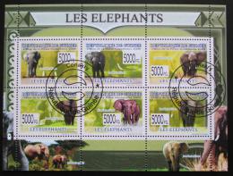 Poštovní známky Guinea 2009 Sloni Mi# 6463-68 Kat 12€