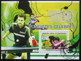 Poštovní známka Komory 2009 Stolní tenis Mi# Block 494 Kat 15€