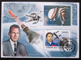 Potovn znmka Komory 2008 Astronauti Mi# Block 459 Kat 15
