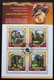 Poštovní známky Maledivy 2015 Sloni Mi# 5901-04 Kat 10€