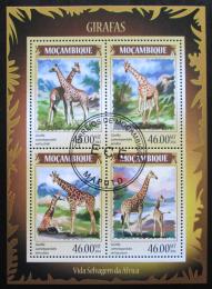 Poštovní známky Mosambik 2014 Žirafy Mi# 7320-23 Kat 11€