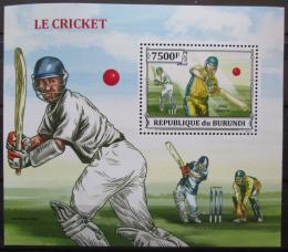 Potovn znmka Burundi 2013 Kriket Mi# Block 381 Kat 9