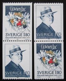 Poštovní známky Švédsko 1983 Hjalmar Bergman, spisovatel Mi# 1249-50