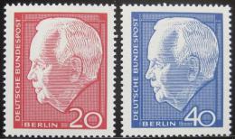 Poštovní známka Západní Berlín 1964 Prezident Heinrich Lübke Mi# 234-35