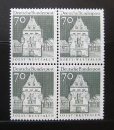 Poštovní známky Nìmecko 1967 Osthofen, ètyøblok Mi# 497