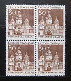 Poštovní známky Nìmecko 1967 Weissenburg, ètyøblok Mi# 497 Kat 12€