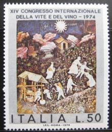 Poštovní známka Itálie 1974 Mezinárodní kongres vína Mi# 1464