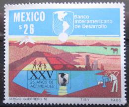 Poštovní známka Mexiko 1985 Rozvojová banka Mi# 1955