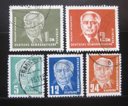 Poštovní známky DDR 1950-51 Prezident Pieck Mi# 251-55